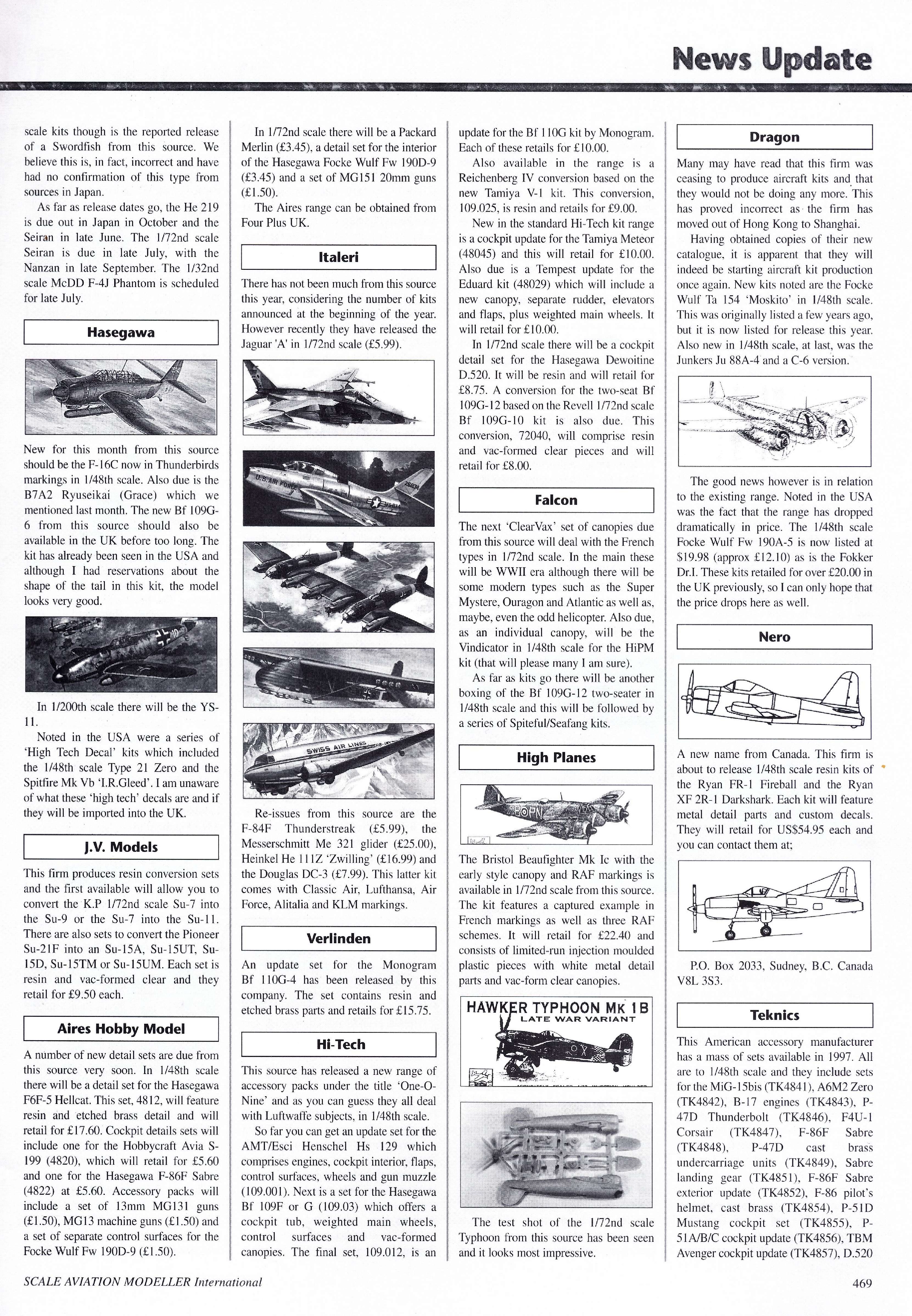 Scale Aviation Modeller International 1997-08